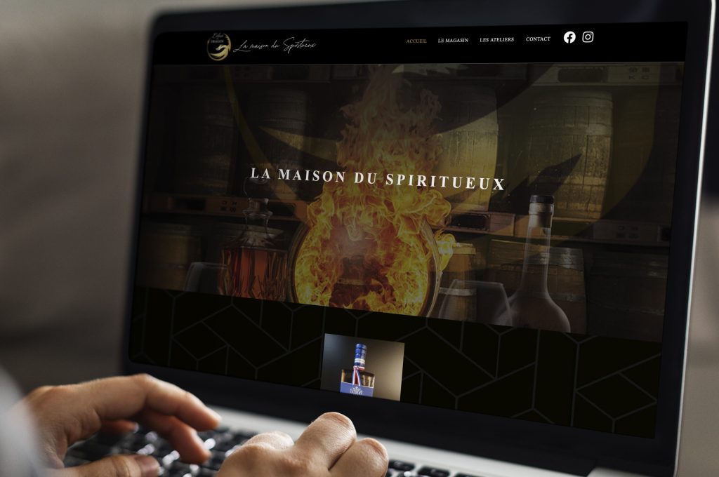 Réalisation d'un site web pour un magasin de spiritueux